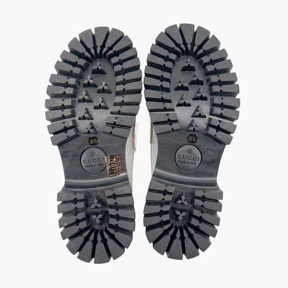 Gucci Silver and Black Loafers - Picture 10 of 13